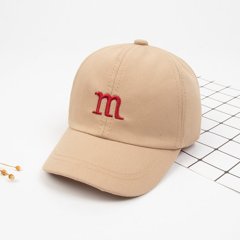 Casquette Baseball Enfant avec Lettre "M" Brodée – Coton Printemps & Automne