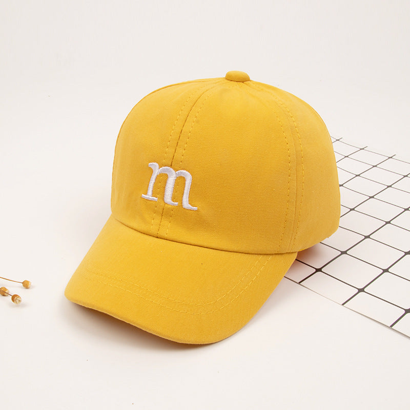Casquette Baseball Enfant avec Lettre "M" Brodée – Coton Printemps & Automne