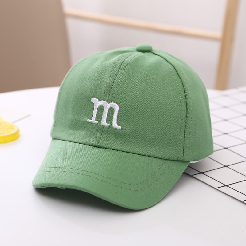 Casquette Baseball Enfant avec Lettre "M" Brodée – Coton Printemps & Automne