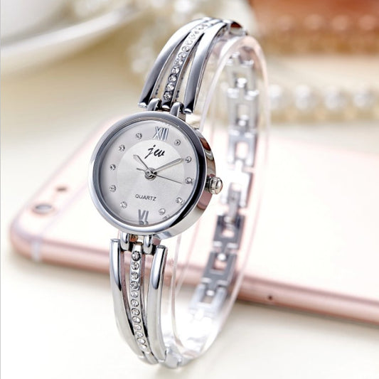 Montre femme acier strass – style bijou