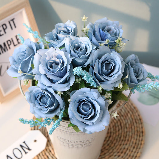 Bouquet de Roses Artificielles Style Nordique – Décoration Élégante pour Intérieur