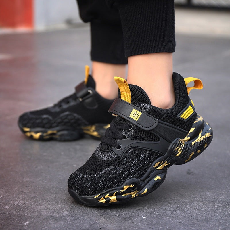 Chaussures de sport en mesh pour enfants – Printemps/été, légères et antidérapantes