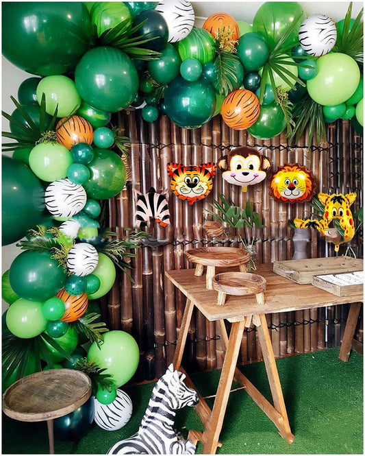 Kit de Décoration de Fête Thème Jungle – Guirlande de Ballons