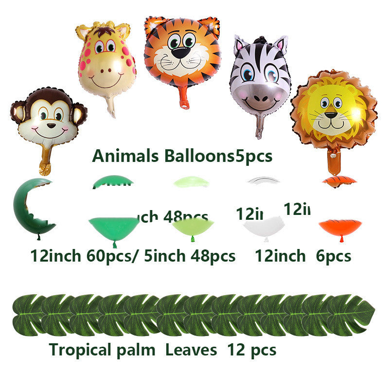 Kit de Décoration de Fête Thème Jungle – Guirlande de Ballons