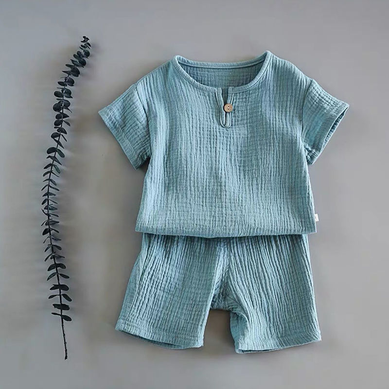 Ensemble d'été bébé à manches courtes – Tenue légère et confortable pour bébé