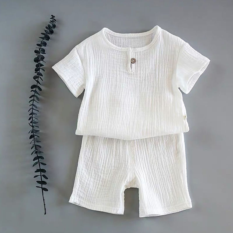 Ensemble d'été bébé à manches courtes – Tenue légère et confortable pour bébé