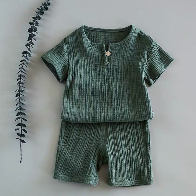 Ensemble d'été bébé à manches courtes – Tenue légère et confortable pour bébé