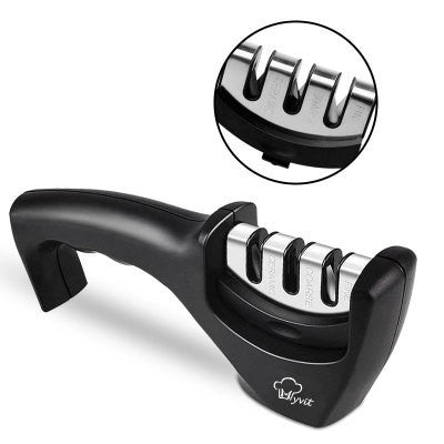 Pierre à aiguiser diamant tungstène – Affûteur manuel compact pour couteaux de cuisine