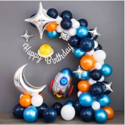 Kit de Ballons "Noir Étoilé" – 120 Pièces