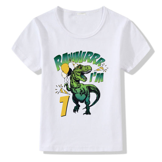 T-shirt d'anniversaire enfant avec numéros de 1 à 9 – Célébration joyeuse et colorée