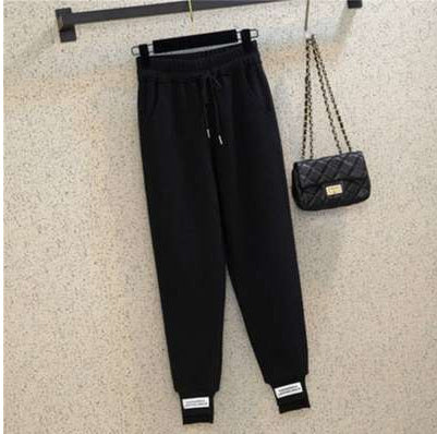 Loose Leg Binding Women's Wool Pants