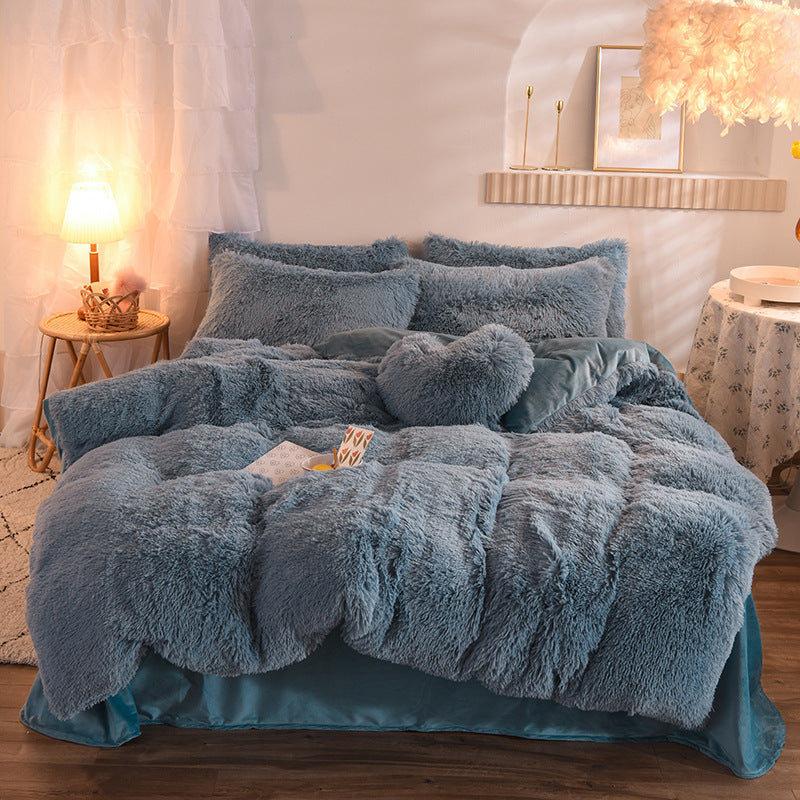 Parure de Lit Hiver – Flanelle Épaisse Ultra Douce, Housse de Couette, Drap Plat & Taies d’Oreiller