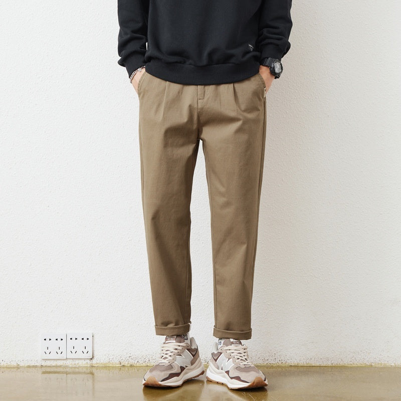 Pantalon Droit Homme Kaki – Simple, Polyvalent et Confortable