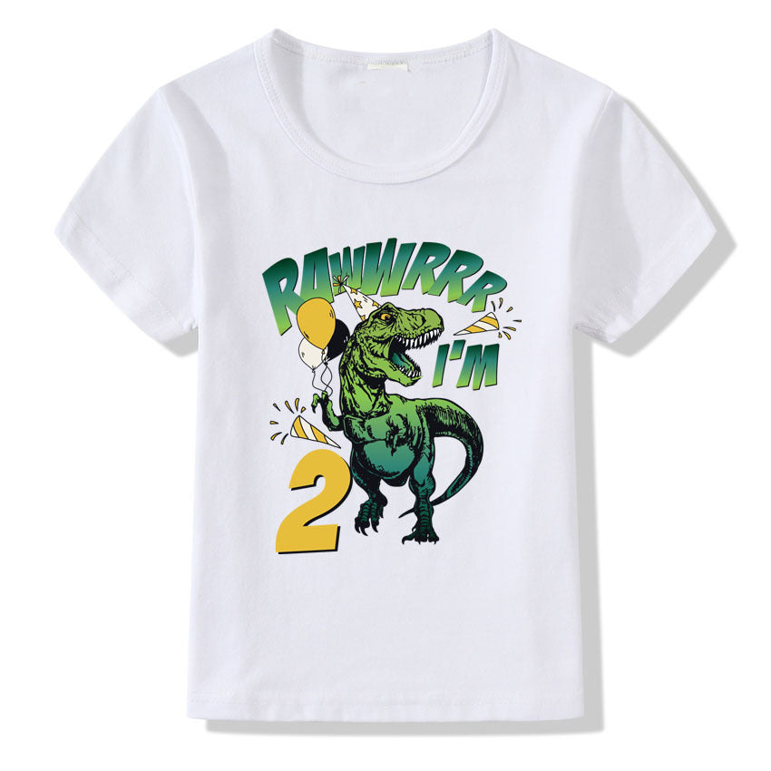 T-shirt d'anniversaire enfant avec numéros de 1 à 9 – Célébration joyeuse et colorée