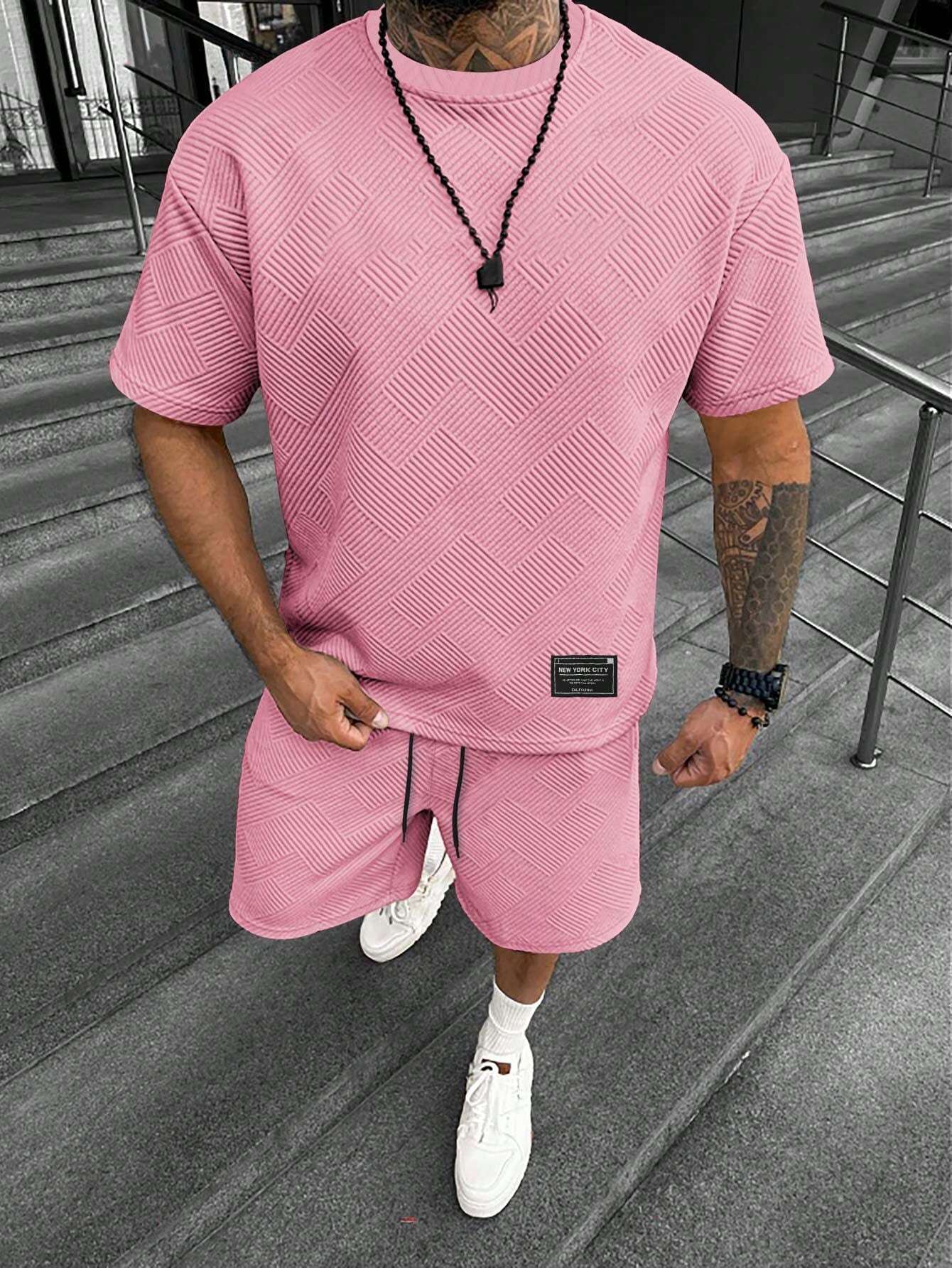 Ensemble homme manches courtes et shorts – Simple, confortable et respirant