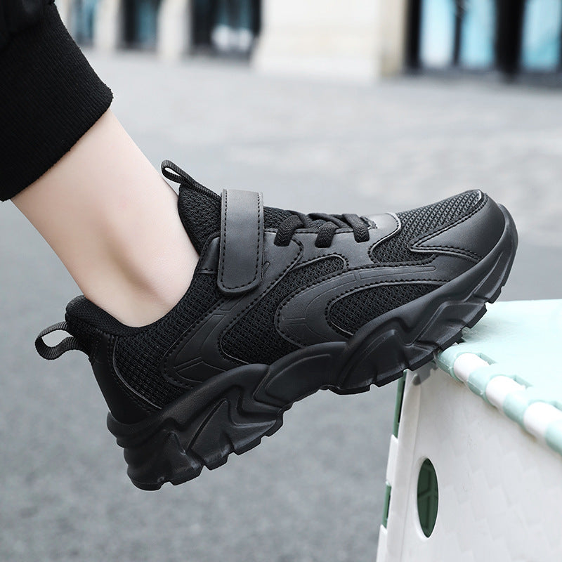 Chaussures en cuir pour enfants avec semelle souple – Élégantes et confortables