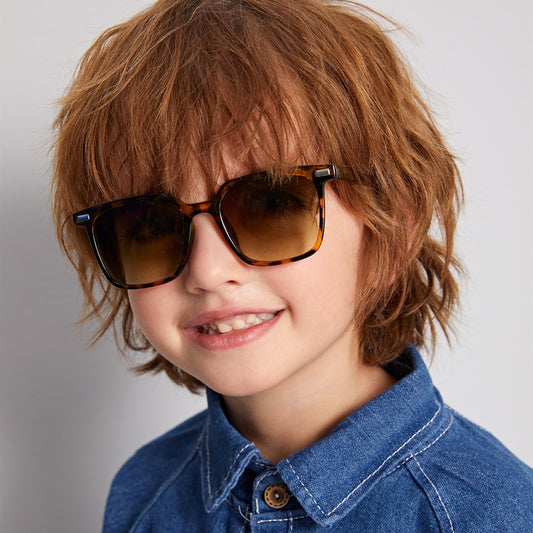 Lunettes Enfant Rétro Monture Multicolore « Rice Nail » – UV400, Style Vintage