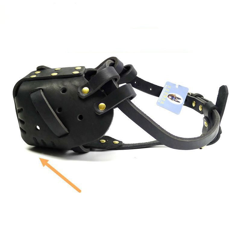 Muselière en Cuir pour Chien – Confortable et Ajustable pour Moyens et Grands Chiens