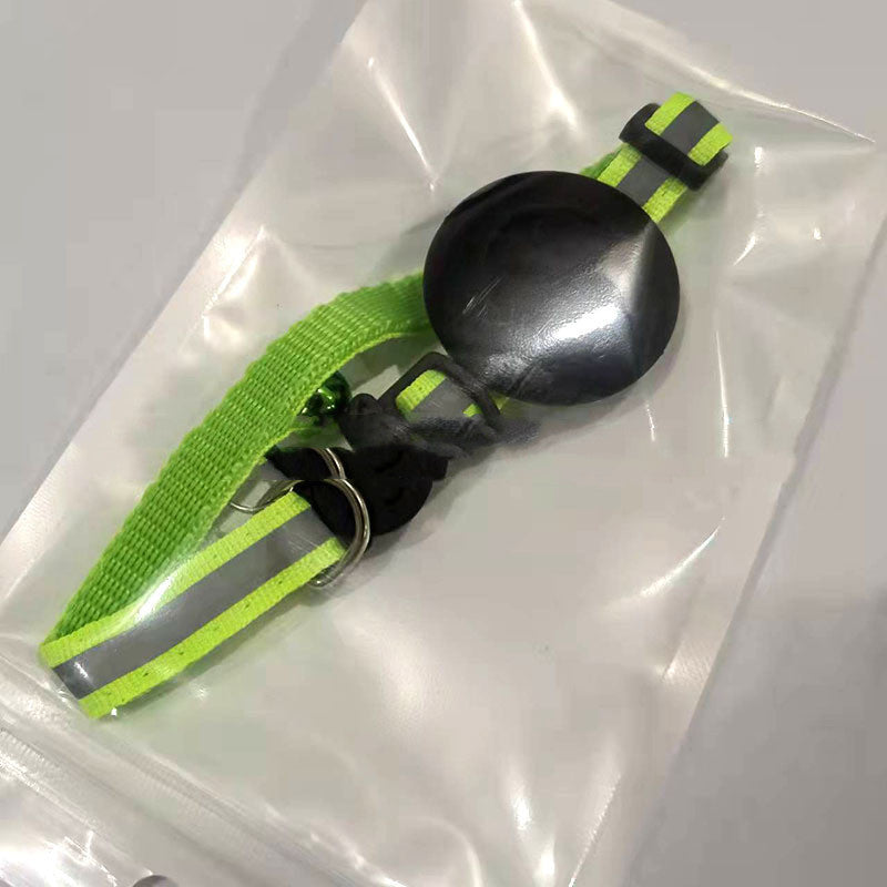 🐾 Collier Réfléchissant avec Support AirTag et Clochette – Anti‑perte pour Chats & Chiens