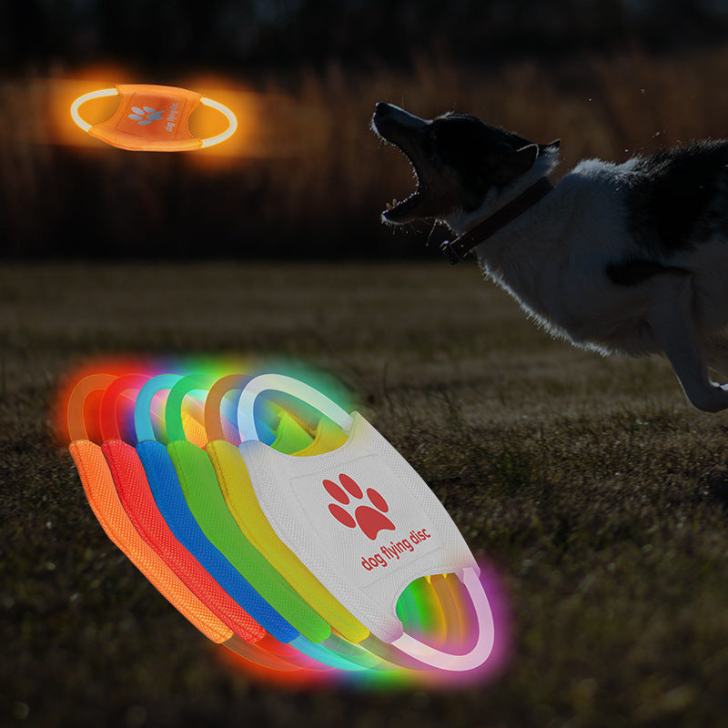 Disque Volant Lumineux pour Chien – Jouet Interactif LED pour Jeux Nocturnes