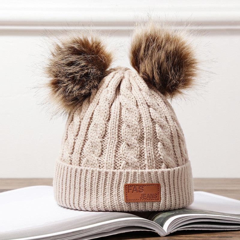 Bonnet Bébé avec Oreilles de Raton Laveur en Fourrure – Ultra Mignon et Chaud (0–3 ans)