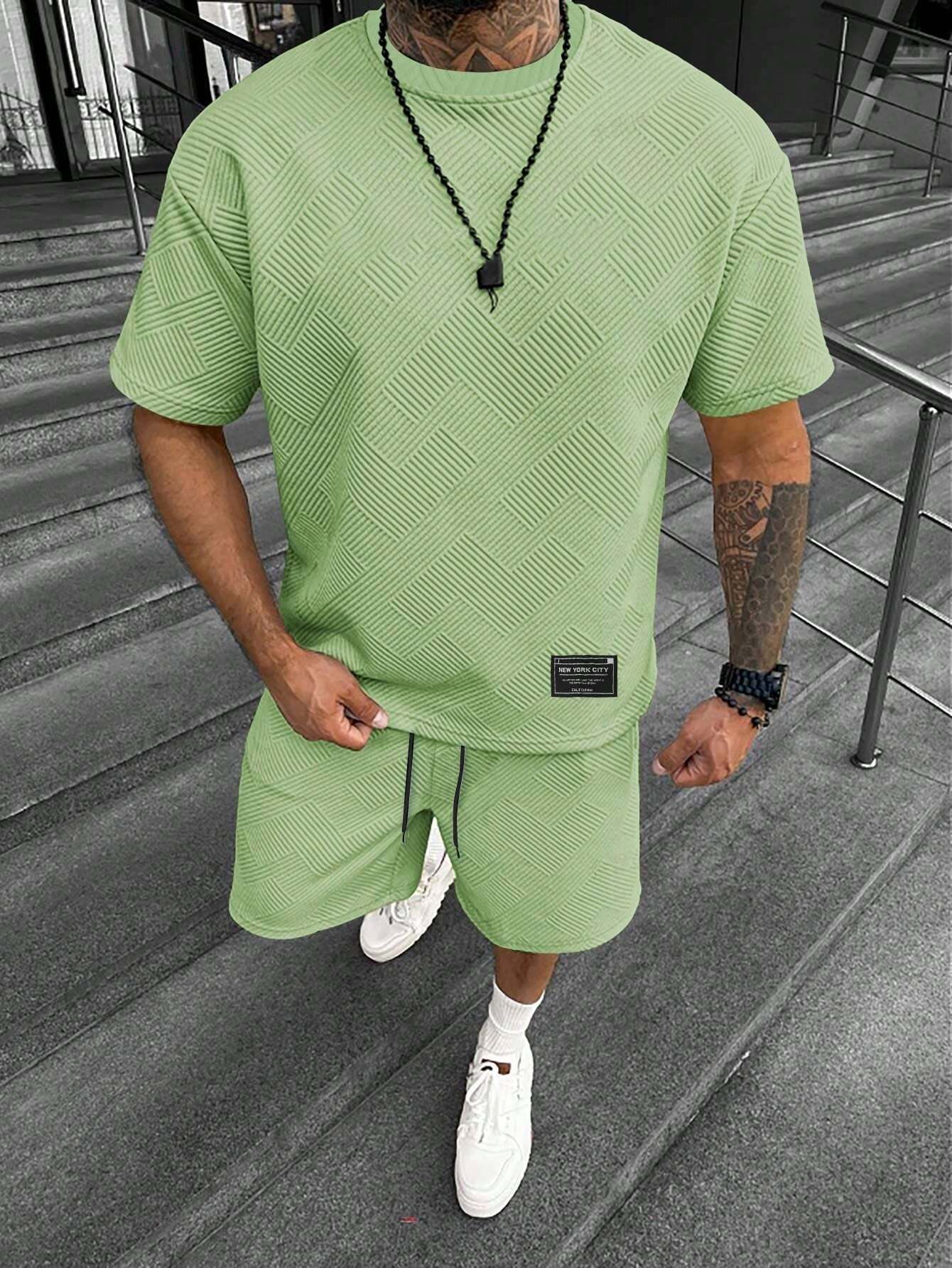 Ensemble homme manches courtes et shorts – Simple, confortable et respirant