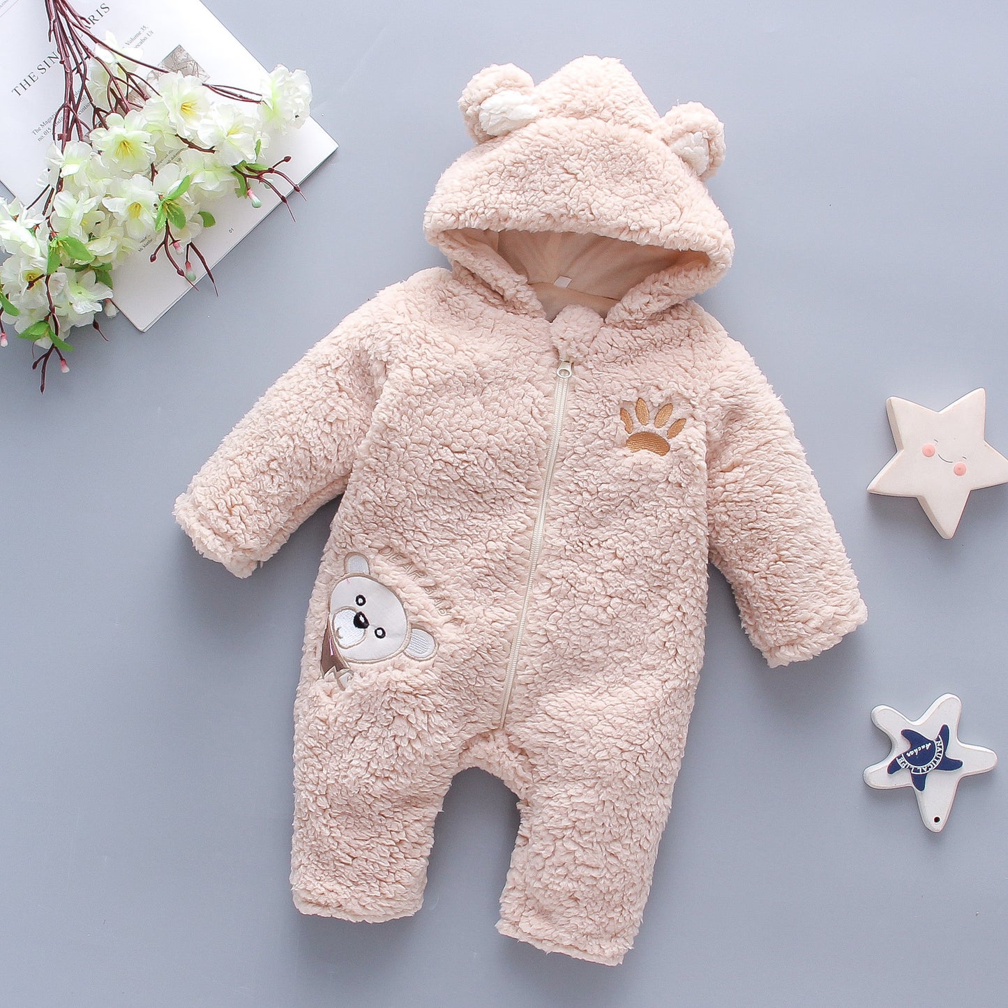 Combinaison d'hiver en coton pour bébé – Vêtement chaud et confortable