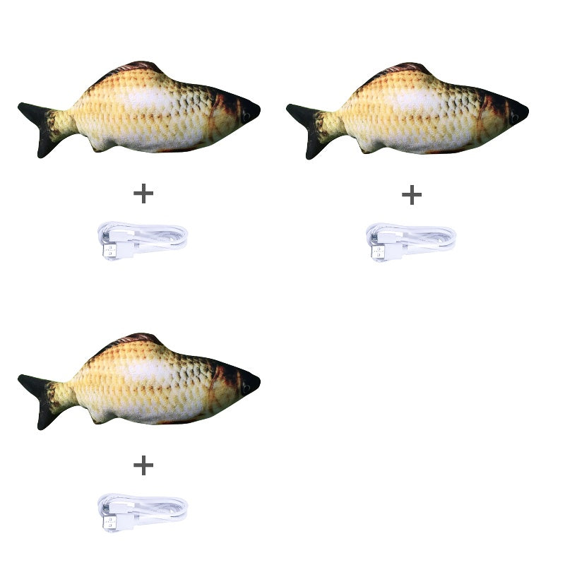 Jouet Poisson Électrique Sautillant – Version sans Catnip