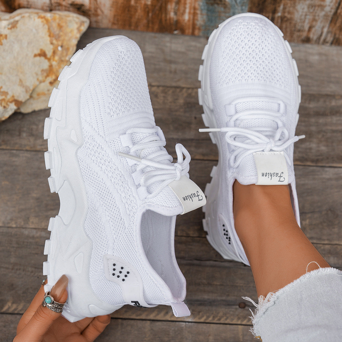 Chaussures Flyknit respirantes – sport & casual femme