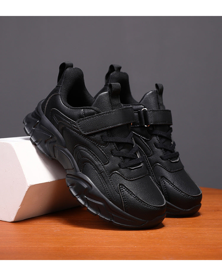 Chaussures en cuir pour enfants avec semelle souple – Élégantes et confortables