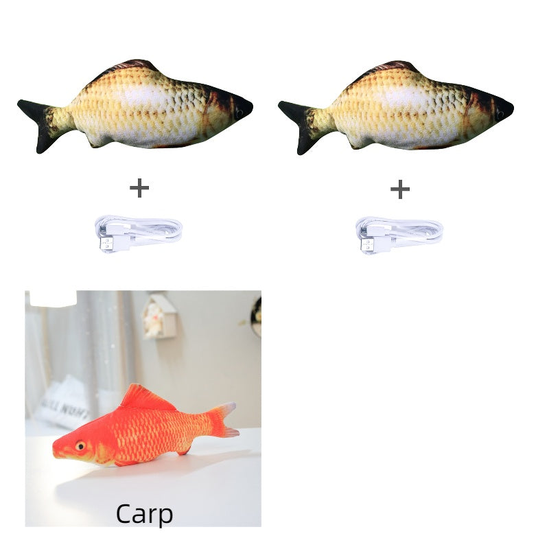 Jouet Poisson Électrique Sautillant – Version sans Catnip