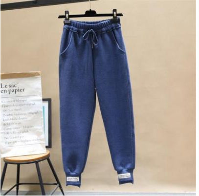 Loose Leg Binding Women's Wool Pants