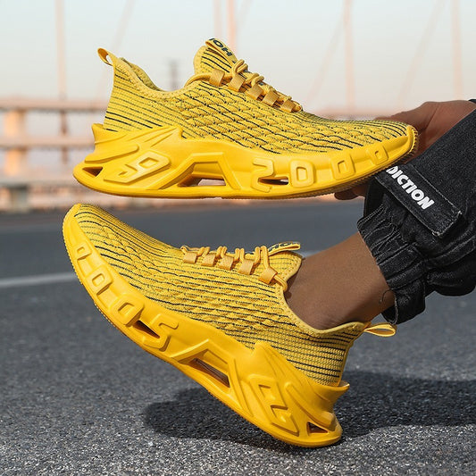 Chaussures Sport Grandes Tailles Homme – Mesh Respirant & Semelle de Course Stylée