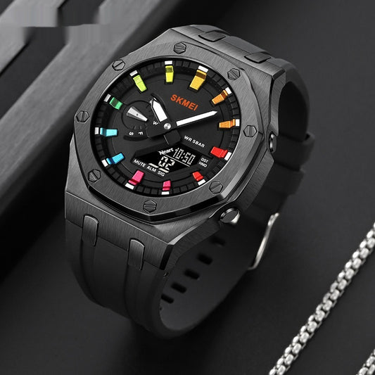 Montre électronique sportive étanche et lumineuse – Multifonction, design moderne