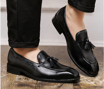 Men's Formal Wear Business Four Seasons New Tassel Small Leather Shoes