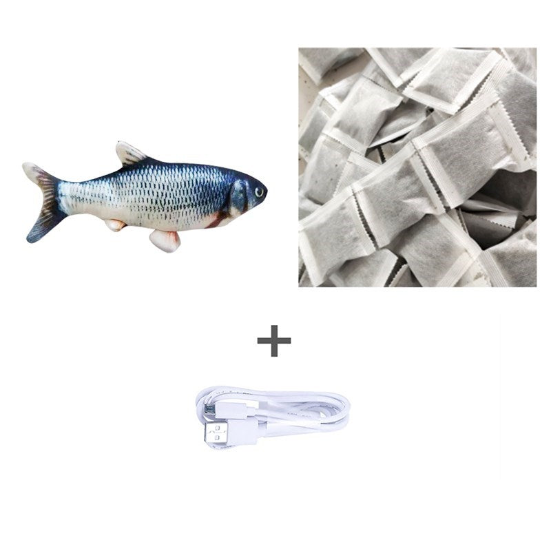 Jouet Poisson Électrique Sautillant – Version sans Catnip