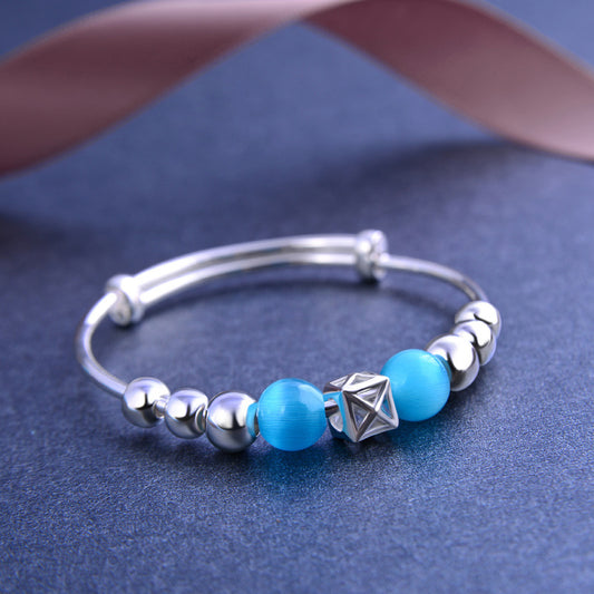 Bracelet en Argent pour Enfant – Motif Lune