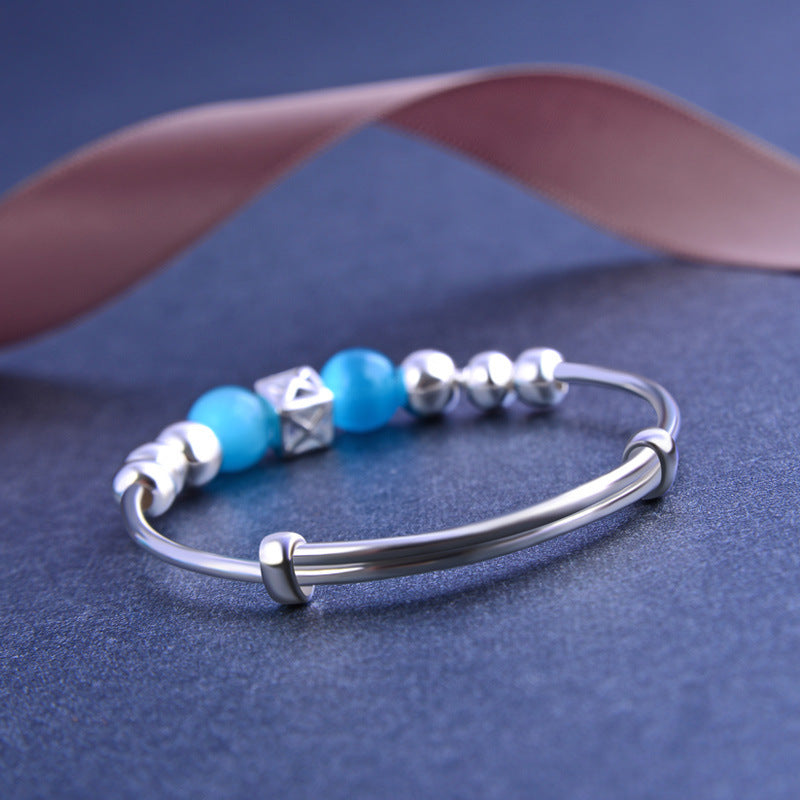 Bracelet en Argent pour Enfant – Motif Lune