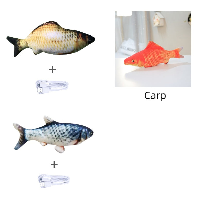 Jouet Poisson Électrique Sautillant – Version sans Catnip