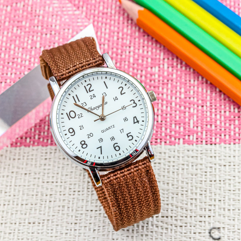 Montre Numérique Enfant Style Coréen – Bracelet en Toile Respirant