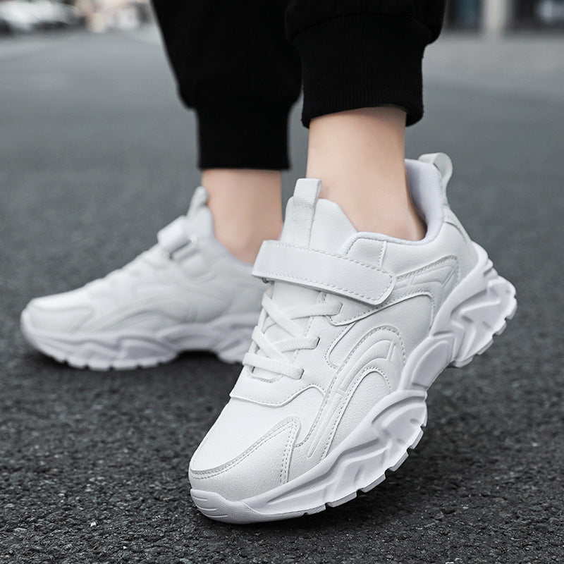 Chaussures en cuir pour enfants avec semelle souple – Élégantes et confortables