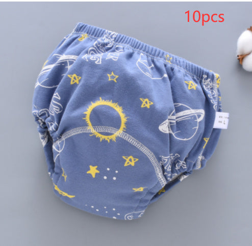 Culotte d’Apprentissage Lavable pour Bébé – 6 Couches de Mousseline Absorbante