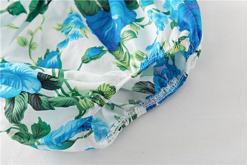 Robe en coton imprimé floral pour bébé fille – Robe à volants charmante