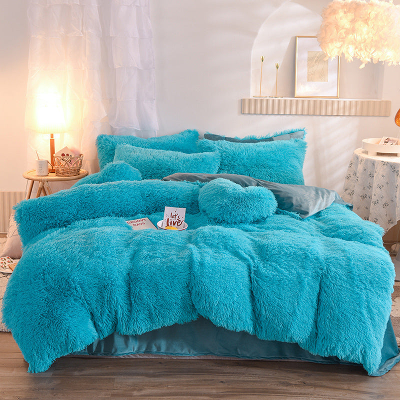Parure de Lit Hiver – Flanelle Épaisse Ultra Douce, Housse de Couette, Drap Plat & Taies d’Oreiller