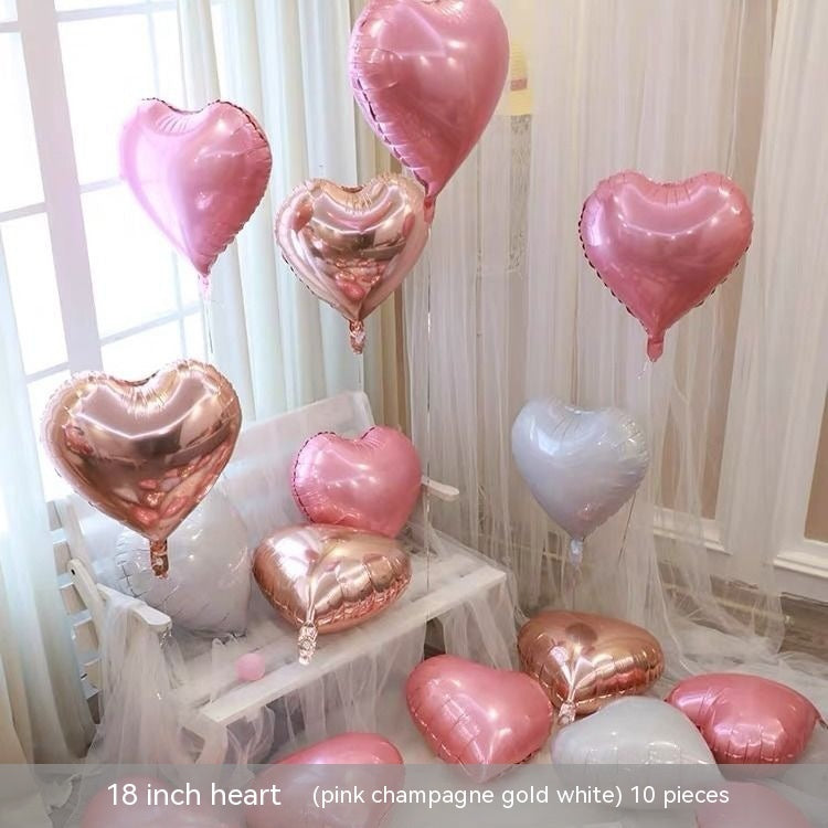 Ballon en Aluminium en Forme de Cœur 520 – Décoration de Mariage et Anniversaire