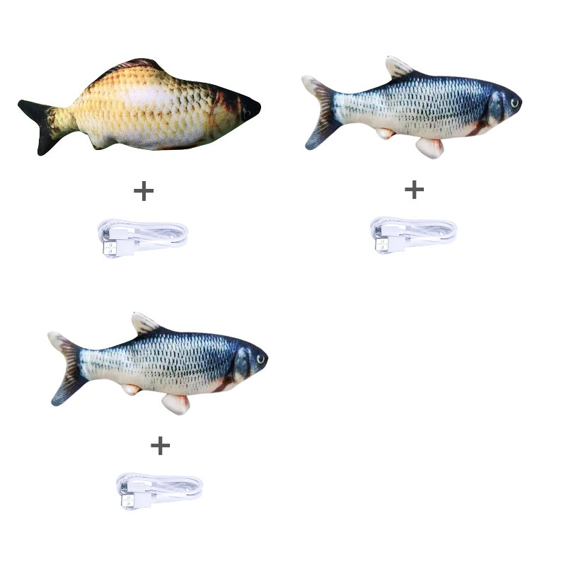 Jouet Poisson Électrique Sautillant – Version sans Catnip