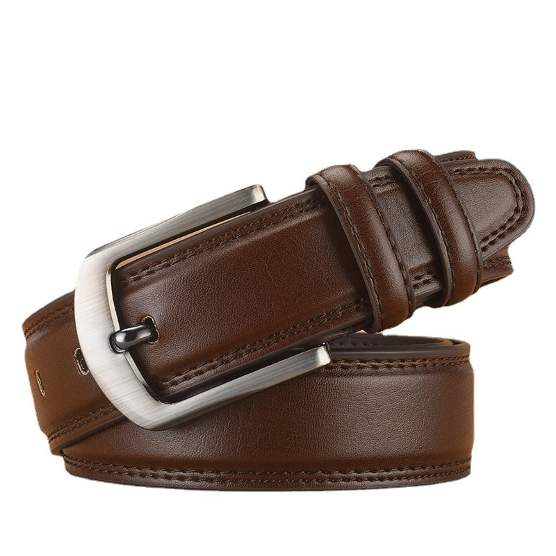 Ceinture homme en cuir pleine fleur à boucle ardillon – Style business et casual
