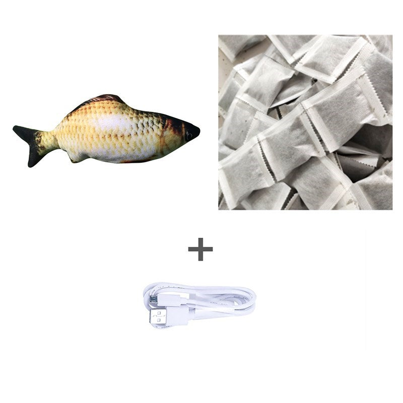 Jouet Poisson Électrique Sautillant – Version sans Catnip