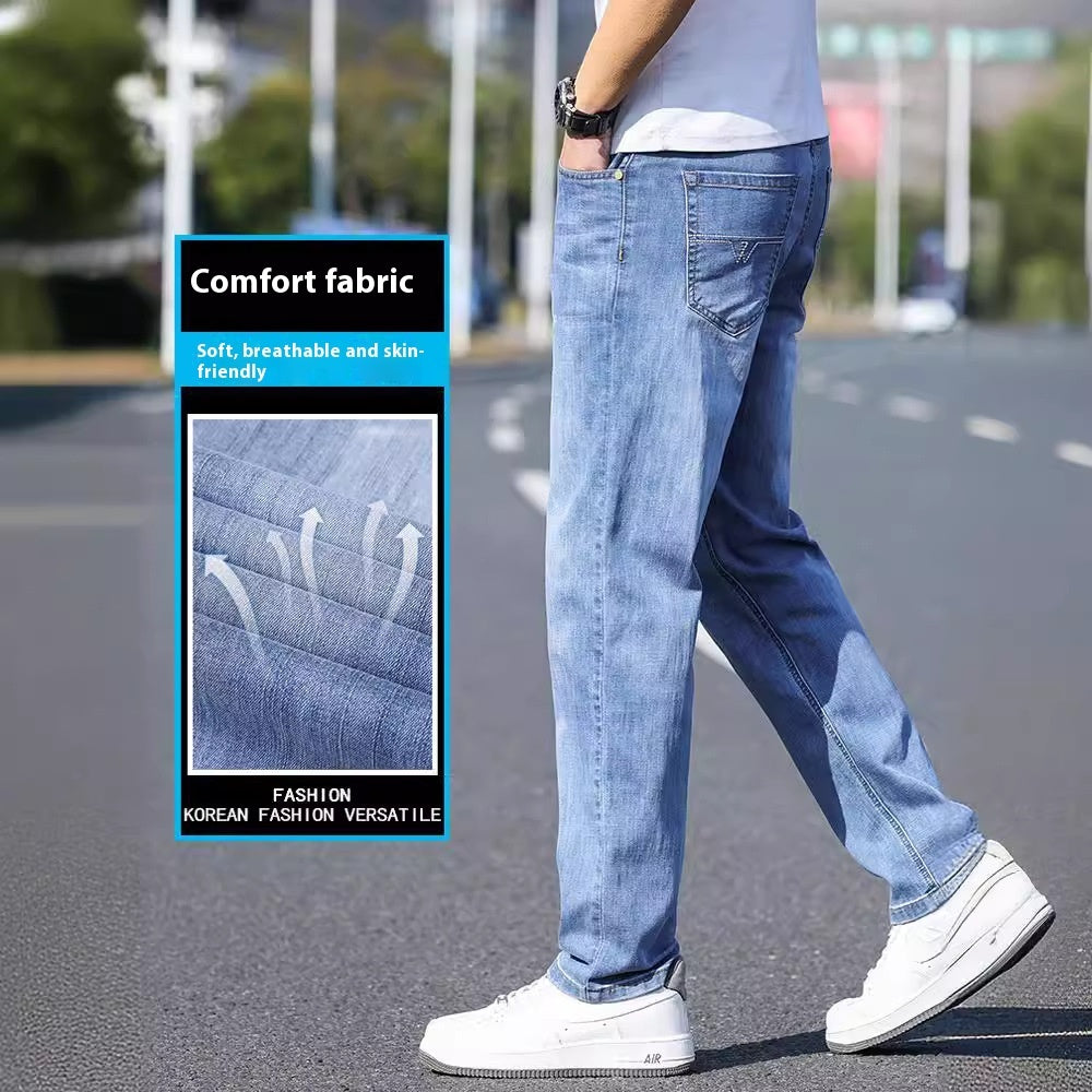 Pantalon Homme Droit et Ample – Style High Street Printemps/Été