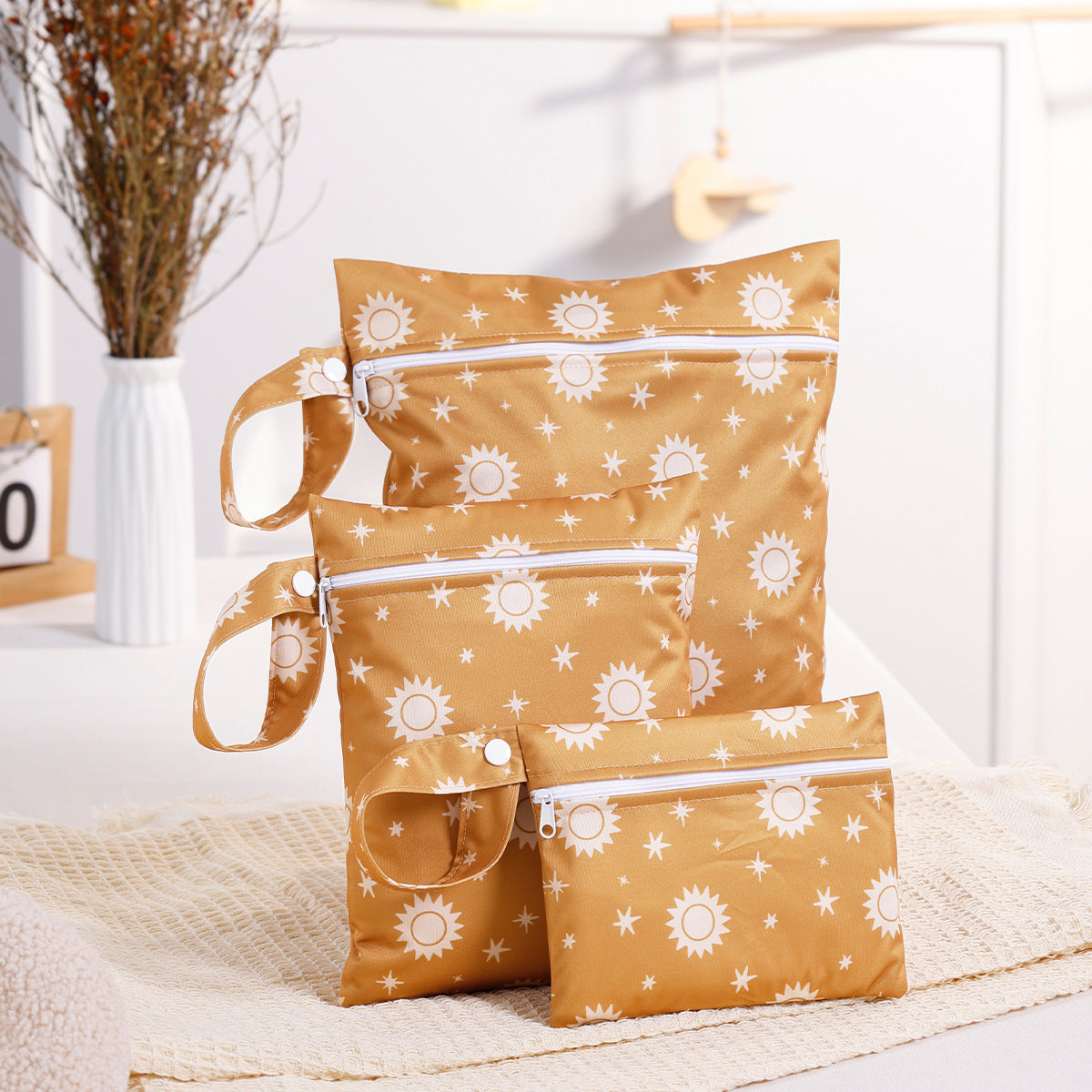 Lot de 3 Sacs de Rangement Imprimés pour Vêtements – Organisation Pratique et Élégante